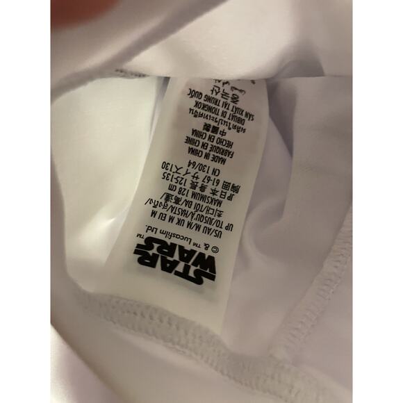 NWT Stormtrooper Swimsuit Star Wars M Disney Rash Guard Adaptive White Black - Picture 8 of 9